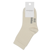 MiniPop - Bamboo Ankle Socks // Offwhite